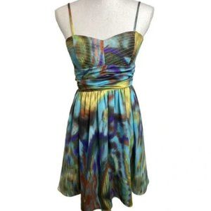 Jessica Simpson watercolor fit and flare sundress